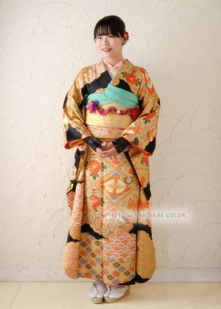 成人式可愛い立ち姿