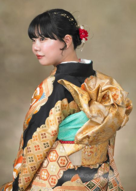 成人式可愛い立ち姿